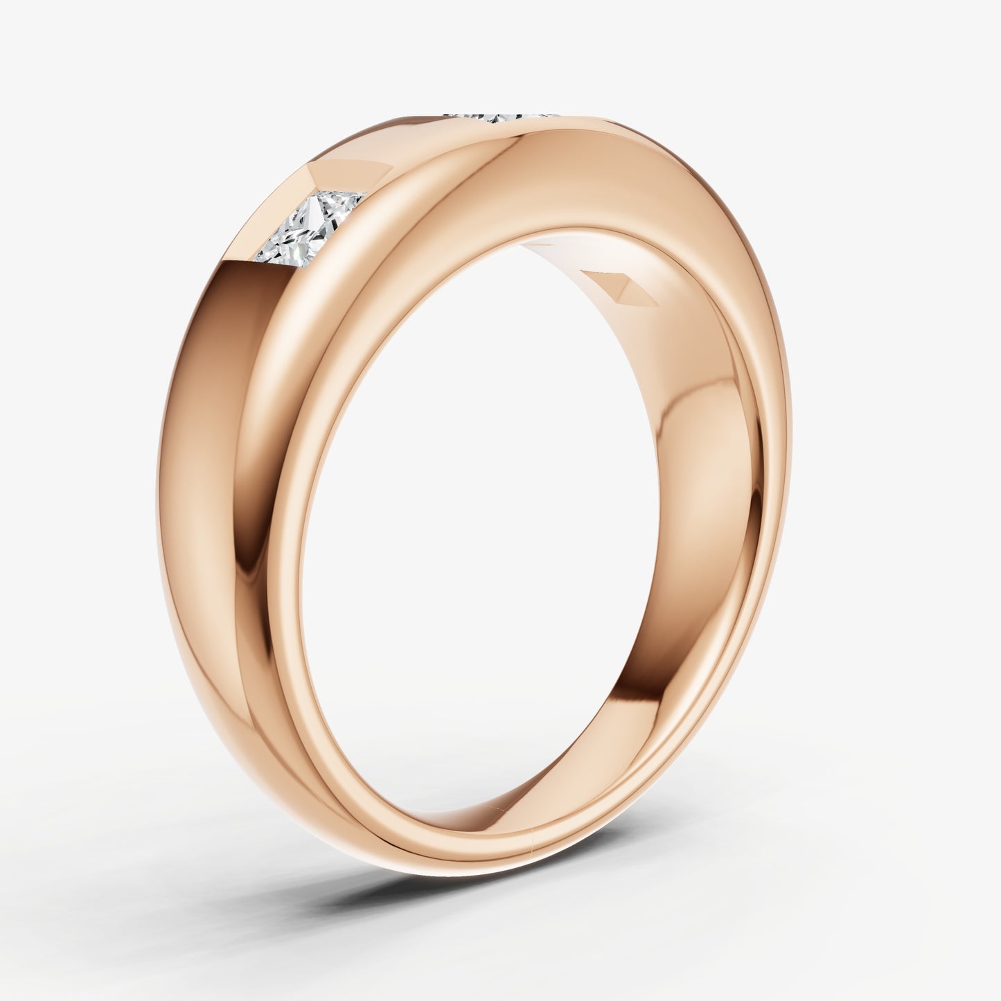 Diamond Set Gypsy Princess Pinky Ring