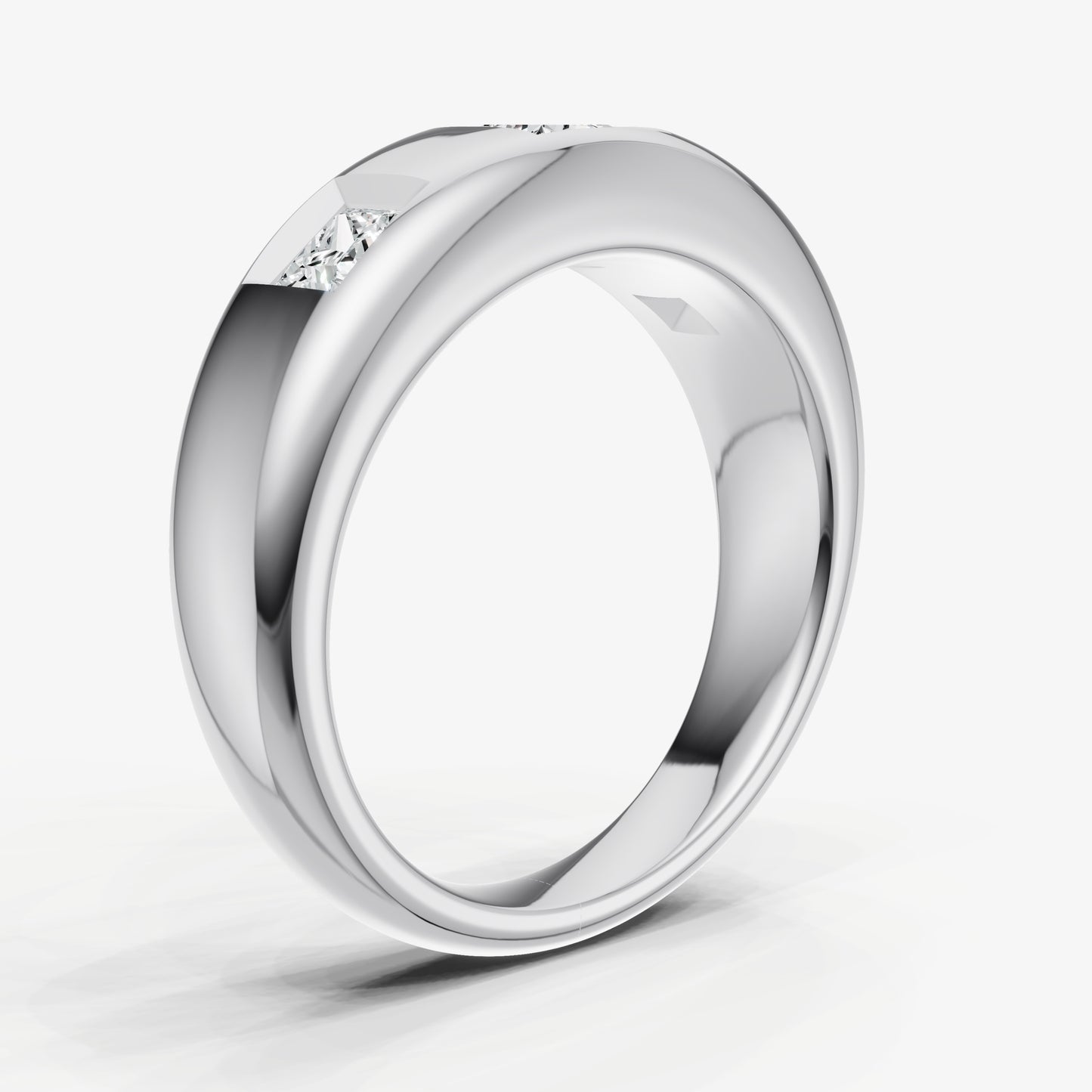 Diamond Set Gypsy Princess Pinky Ring