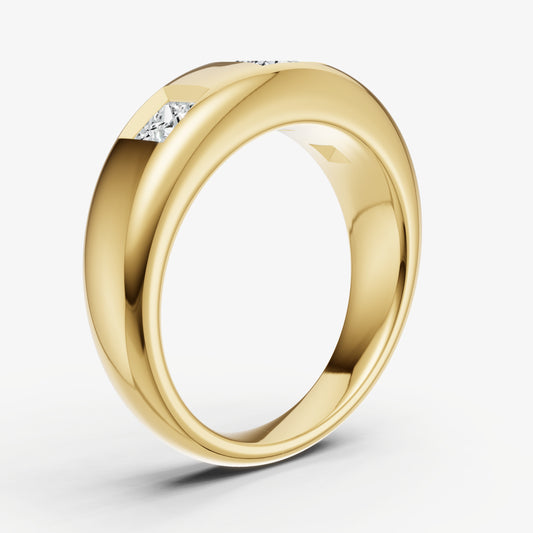 Diamond Set Gypsy Princess Pinky Ring