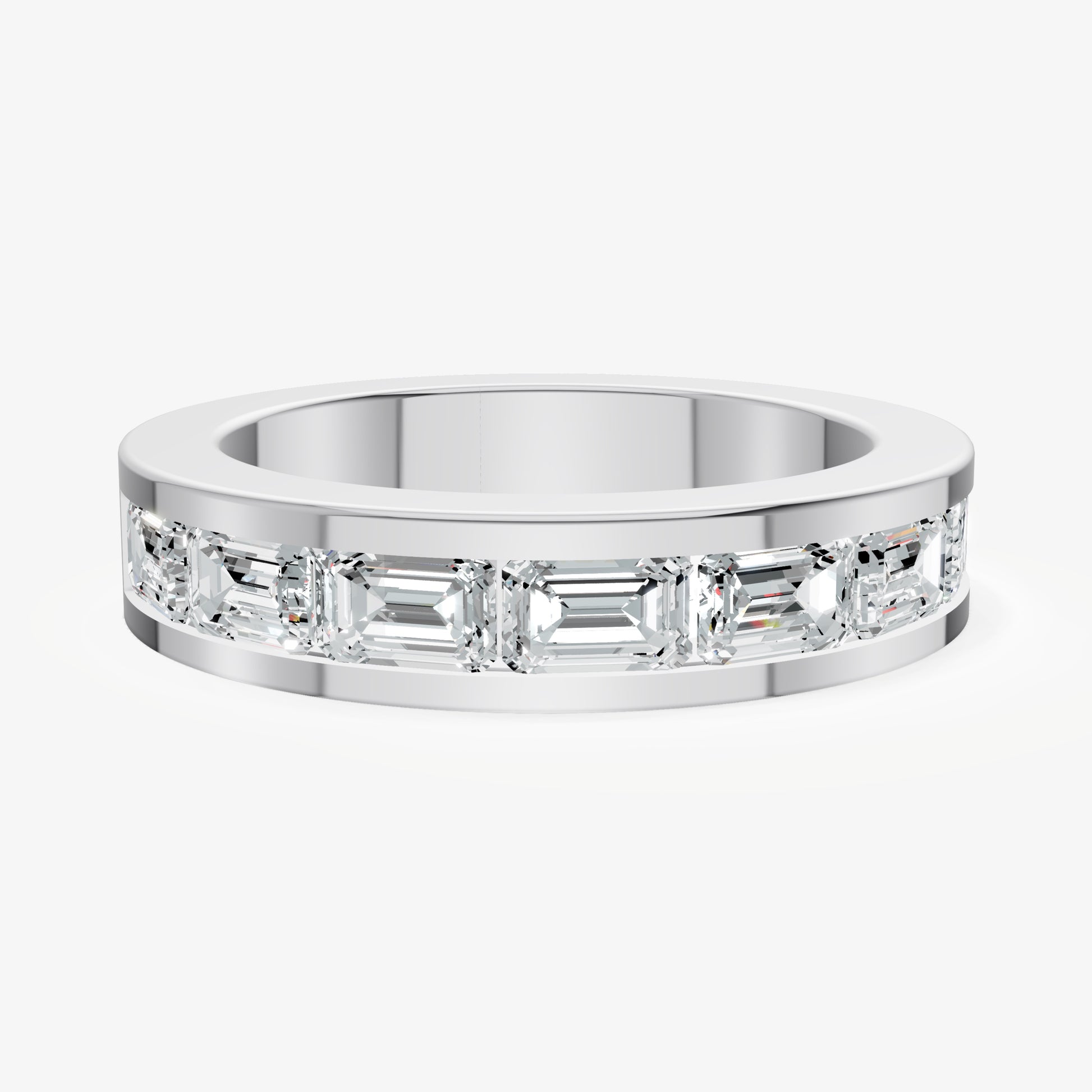 Channel Set Emerald Band