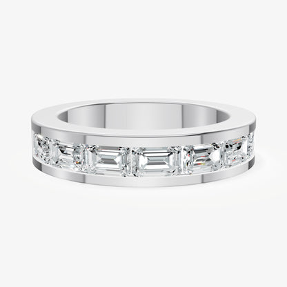 Channel Set Emerald Band