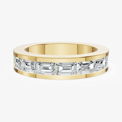 Channel Set Emerald Band