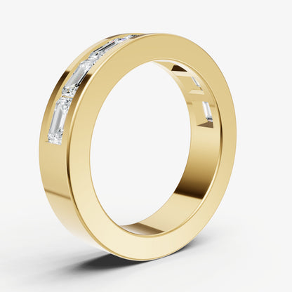 Channel Set Emerald Band
