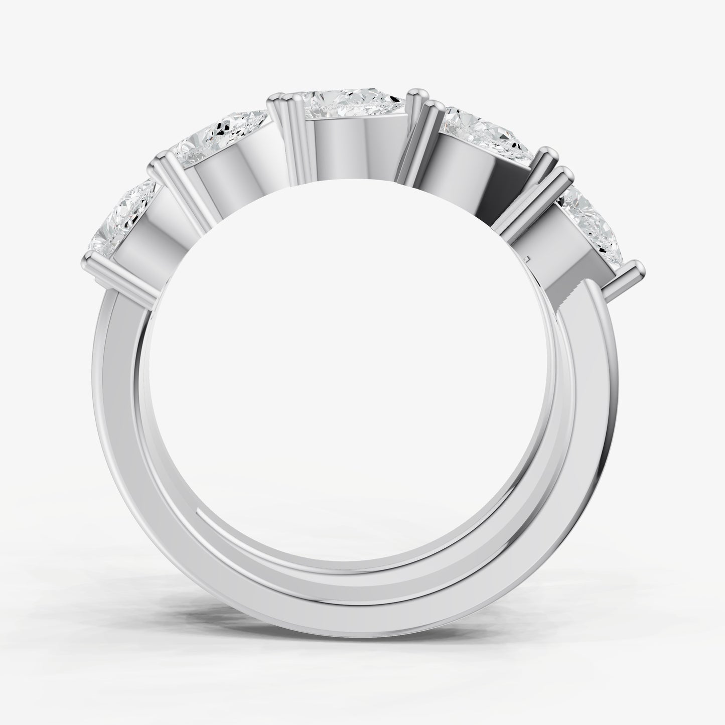 Pear Diamond Wrap Band