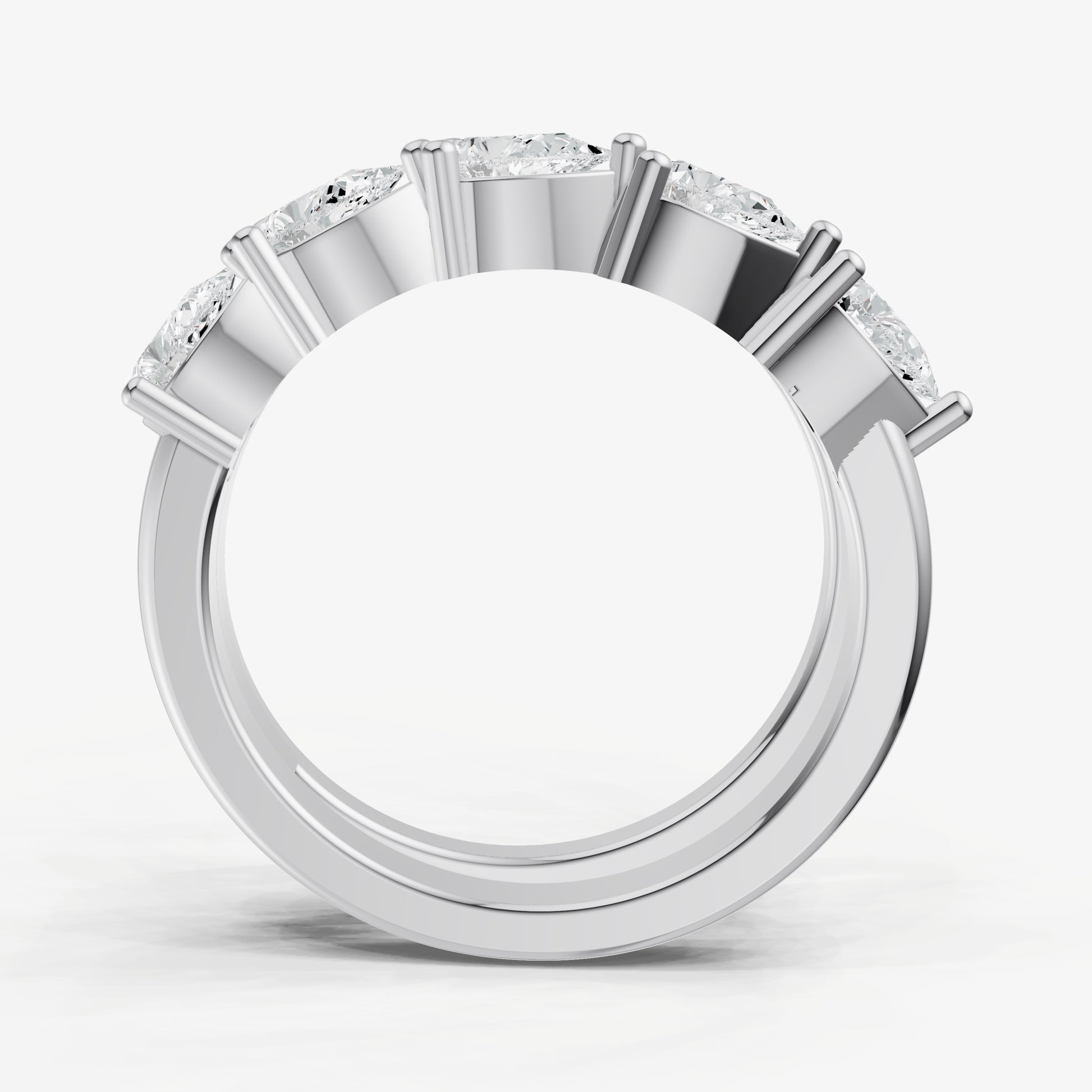 Pear Diamond Wrap Band