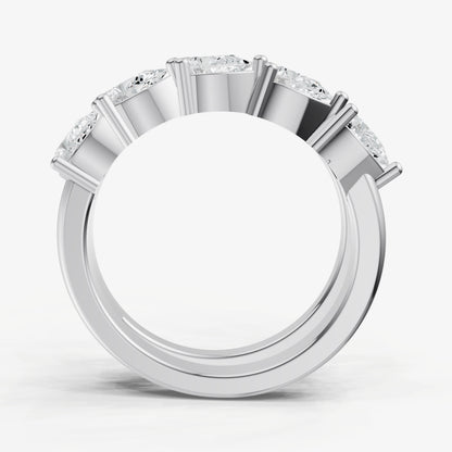Pear Diamond Wrap Band