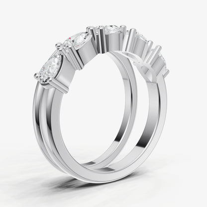 Pear Diamond Wrap Band