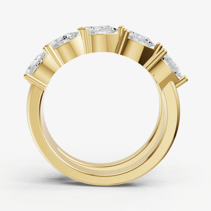 Pear Diamond Wrap Band