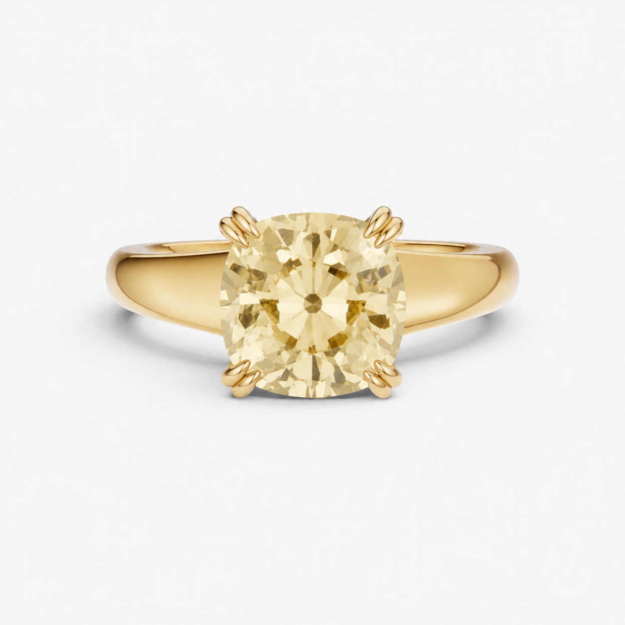 4.56ct Antique Old Miner Natural Tapered Solitaire