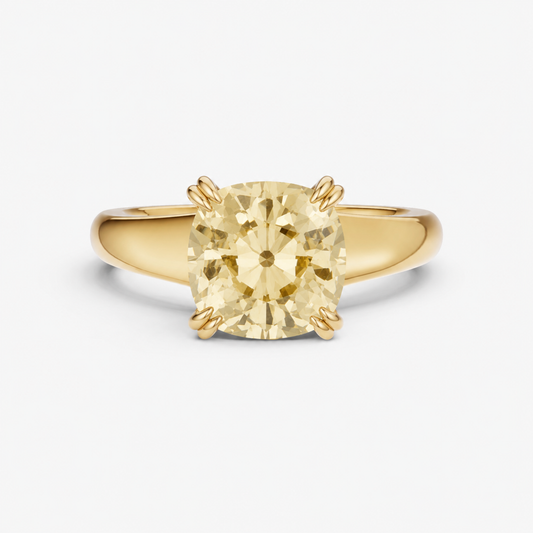4.56ct Antique Old Miner Natural Tapered Solitaire