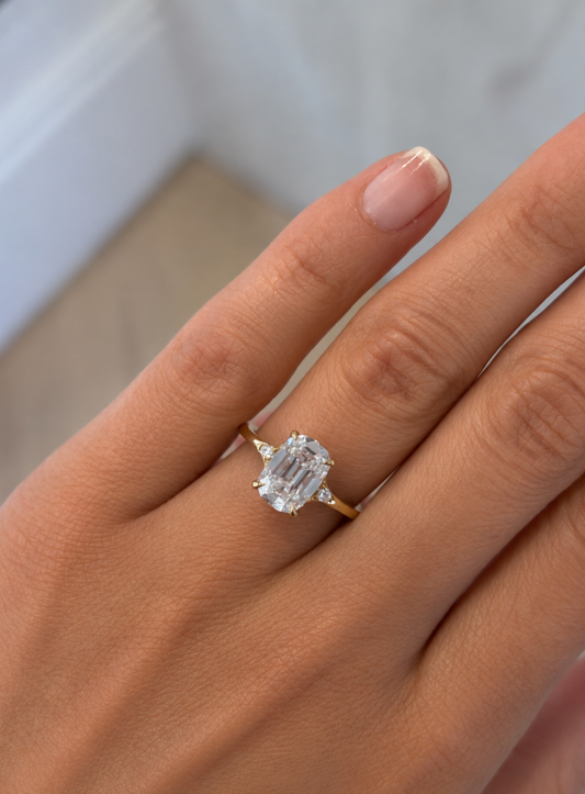 2.10ct Old Miner Vintage Trilogy Ring