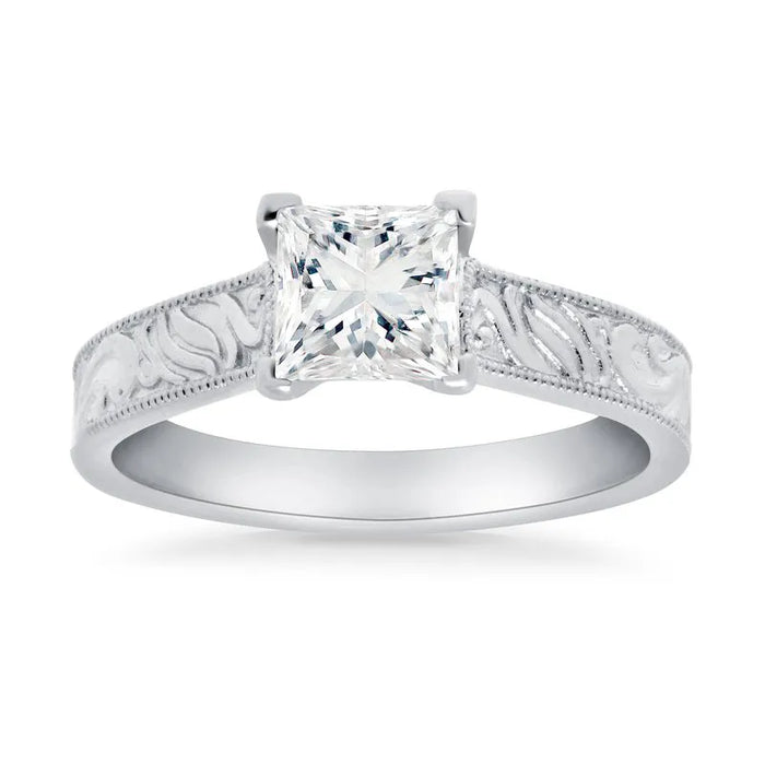 Princess Victoria Solitaire Engagement Ring