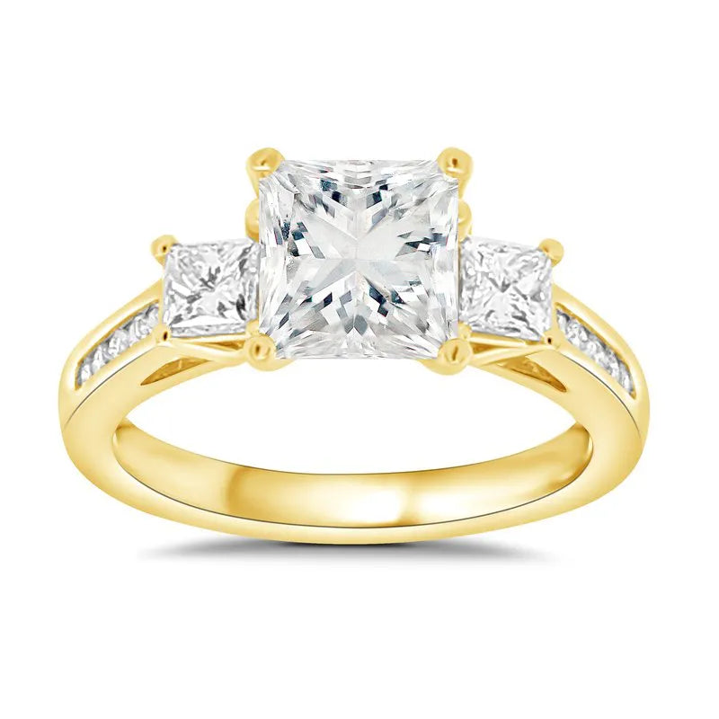 Lab Grown Rona Princess Trilogy Engagement Ring