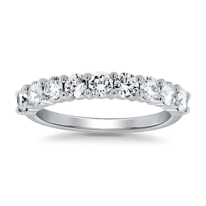 0.10ct Round Brilliant Cut Diamond Prong Set Wedding Ring