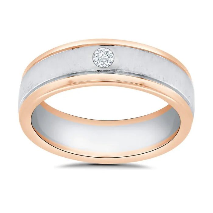 Mens Diamond Set Wedding Ring