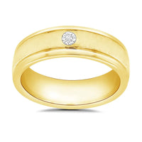 Mens Diamond Set Wedding Ring
