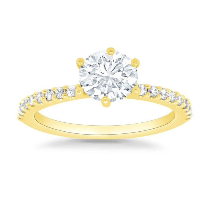 Lab Grown Round Millie Engagement Ring