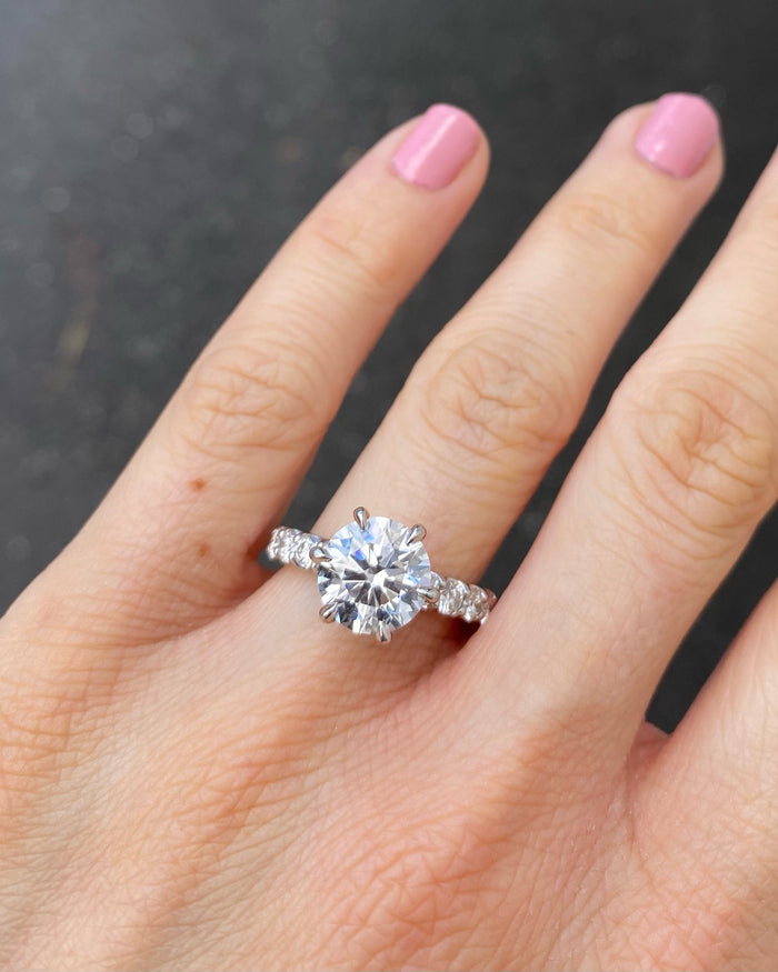 Lab Grown Round Gracie Engagement Ring