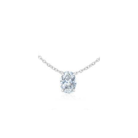 0.30ct Floating Oval Necklace