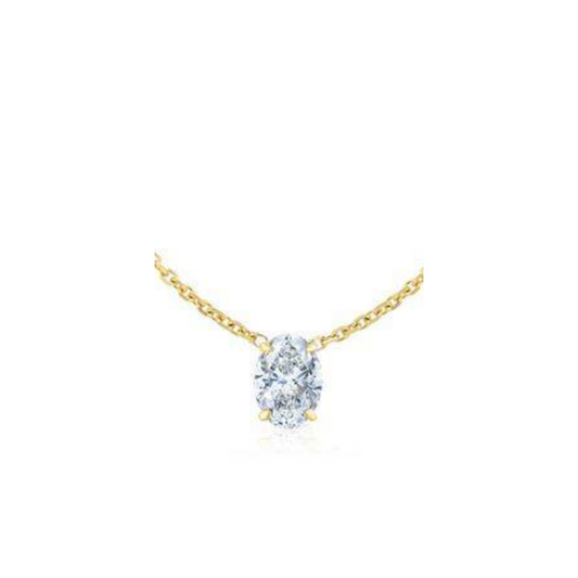 0.30ct Floating Oval Necklace