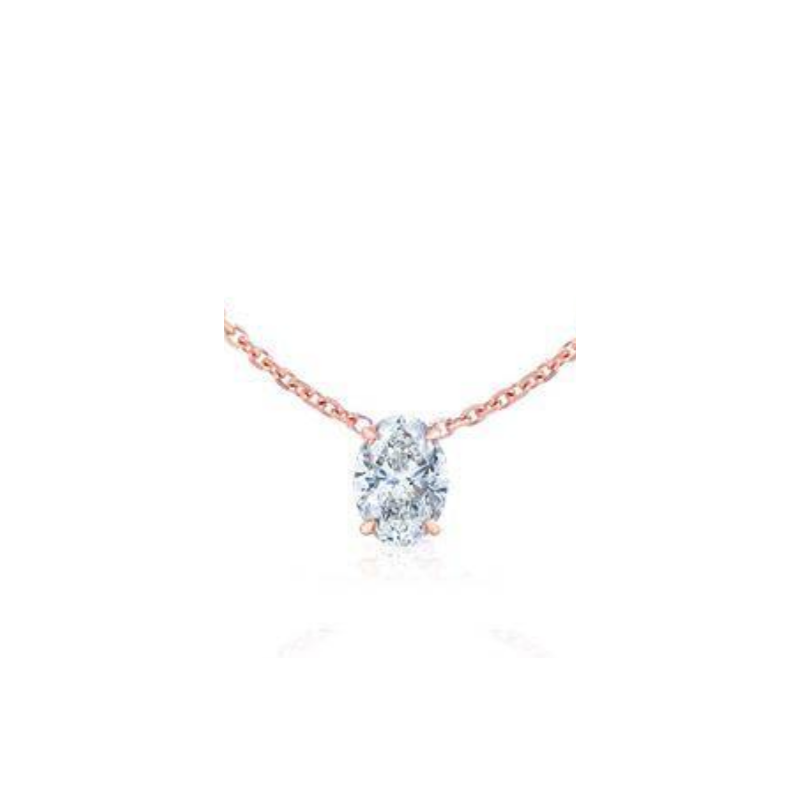 0.30ct Floating Oval Necklace