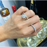 0.15ct Round Brilliant Cut Diamond Prong Set Wedding Ring