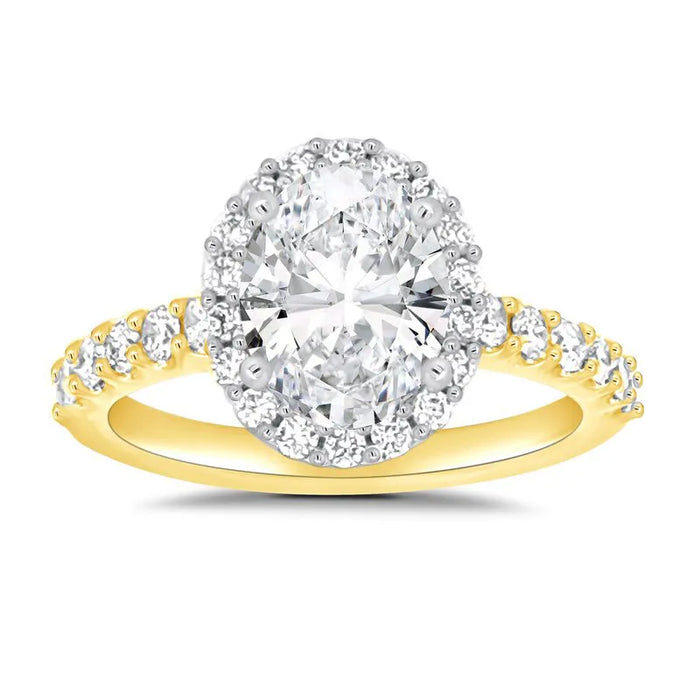 Oval Holly Halo Engagement Ring