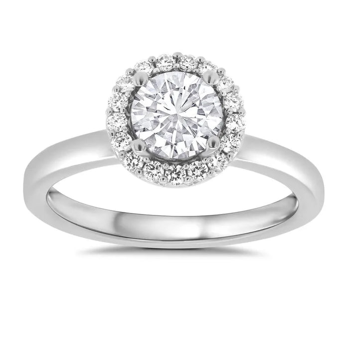 Round Freya Halo Engagement Ring