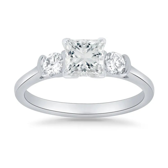 Lab Grown Princess Paris Trilogy Engagement Ring
