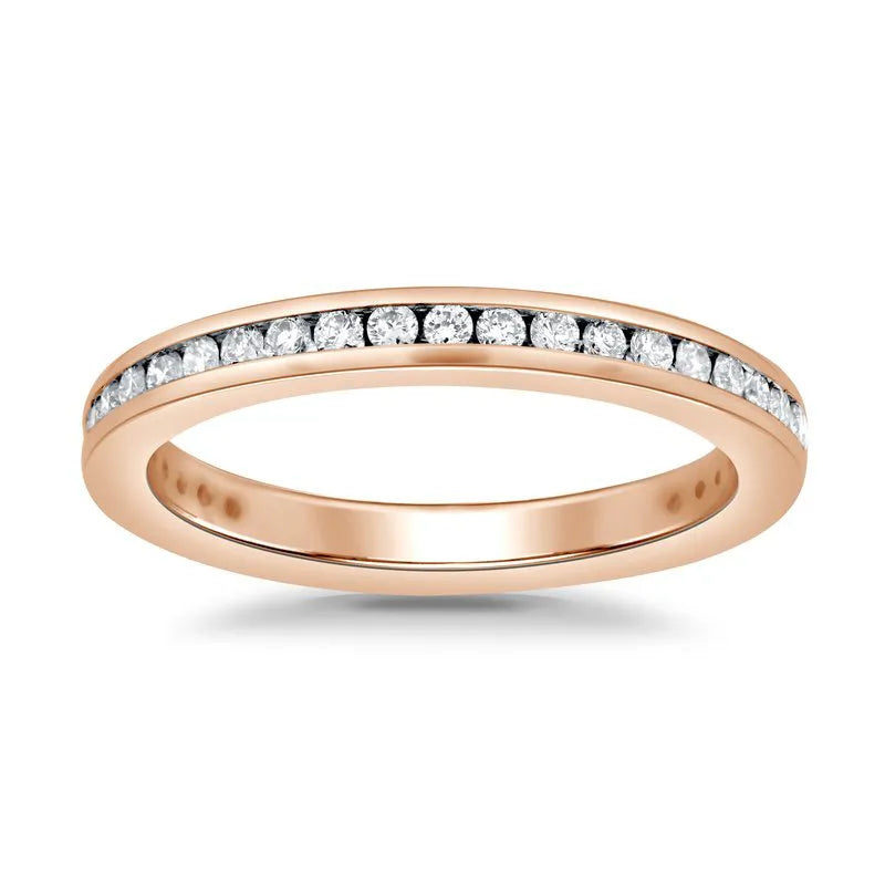 Channel Set Diamond Wedding Ring