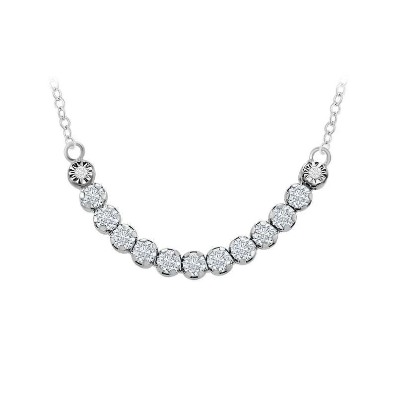 Diamond Arched Necklace
