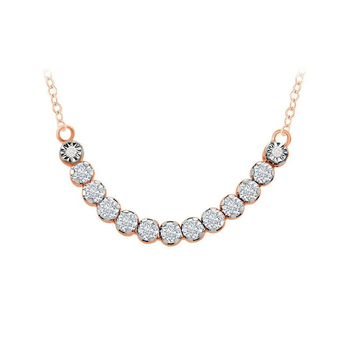 Diamond Arched Necklace