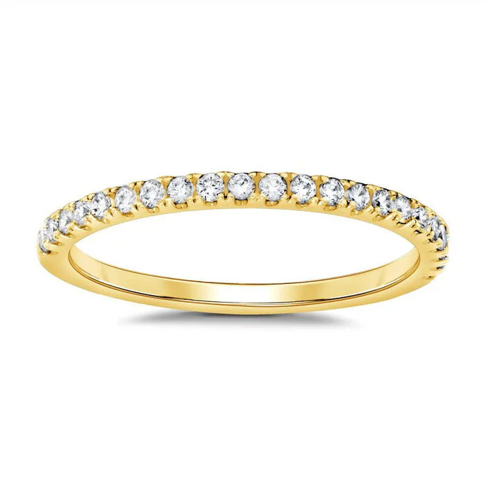 0.01ct Round Brilliant Micro Prong Set Diamond Wedding Ring
