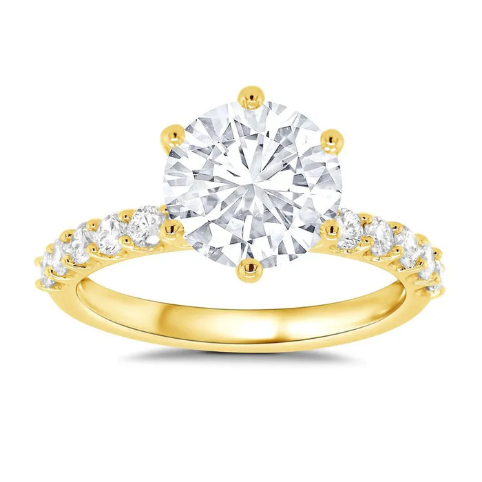 Lab Grown Round Millie Engagement Ring