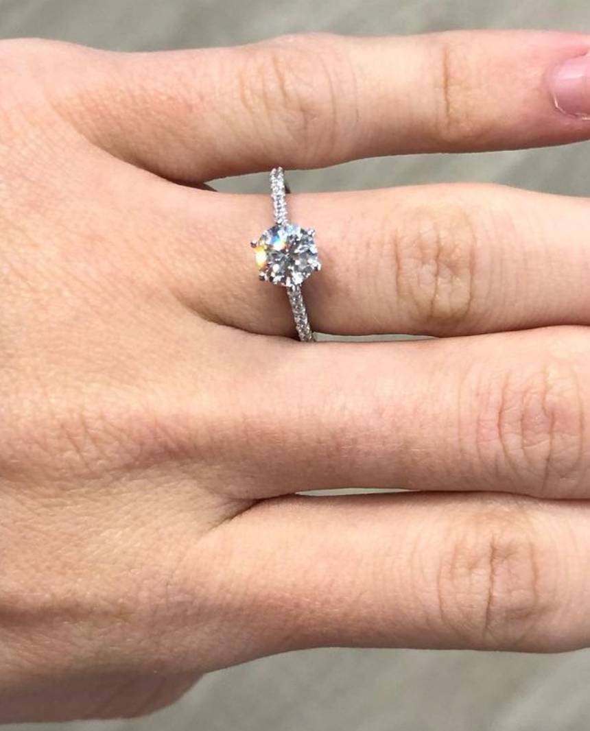 Lab Grown Round Millie Engagement Ring