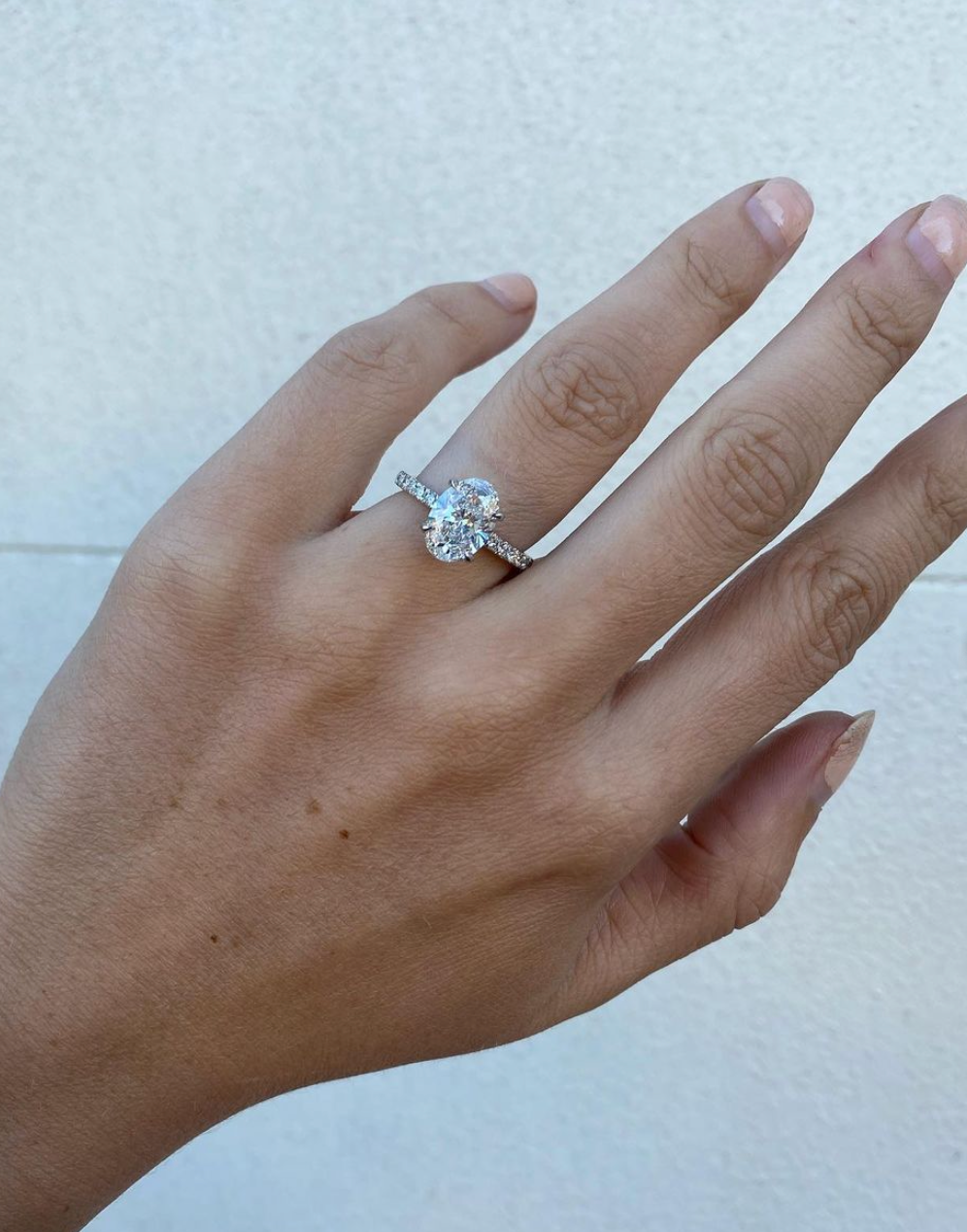 Lab Grown Oval Florence Engagement Ring