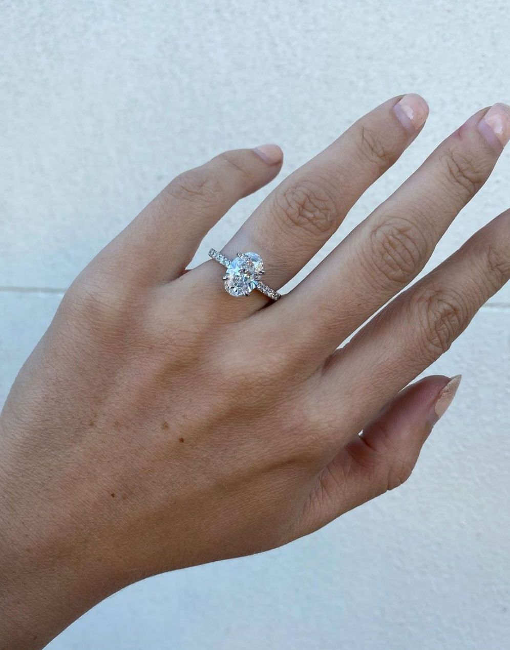 Lab Grown Oval Florence Engagement Ring Unique Diamonds