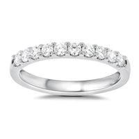 0.05ct Round Brilliant Cut Diamond Prong Set Wedding Ring