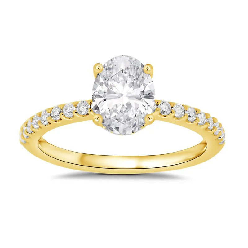 Lab Grown Madison Oval Engagement Ring