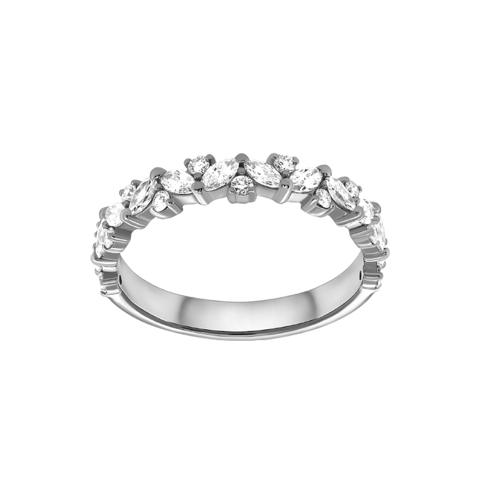 Mixed Shape Diamond Wedding Ring