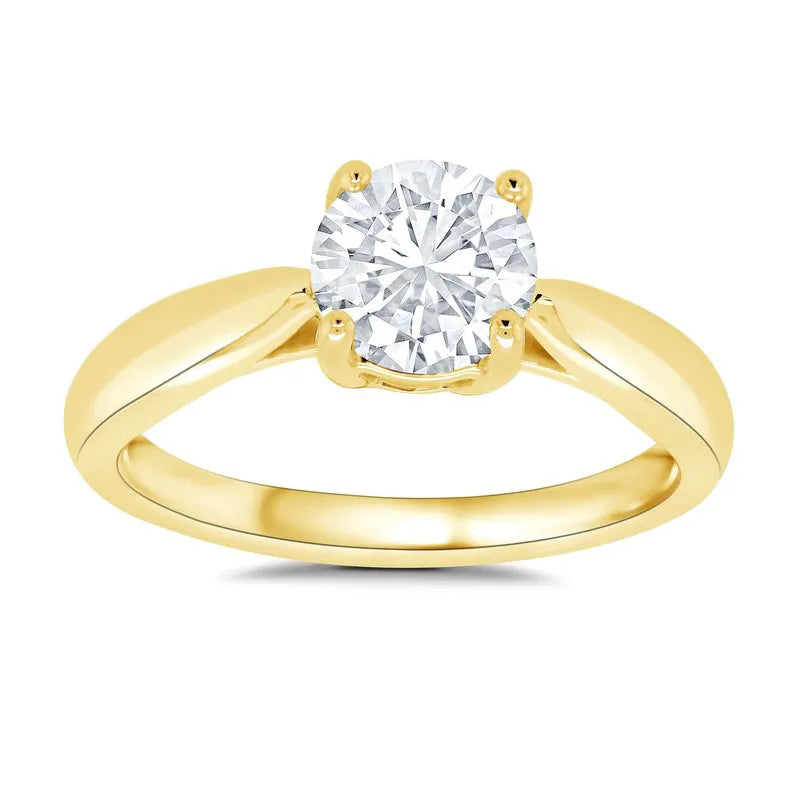 One diamond deals gold ring