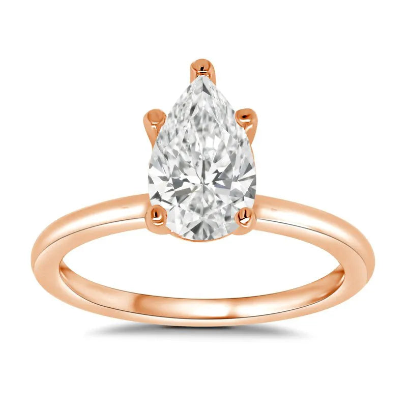 Pear Ella Solitaire Engagement Ring